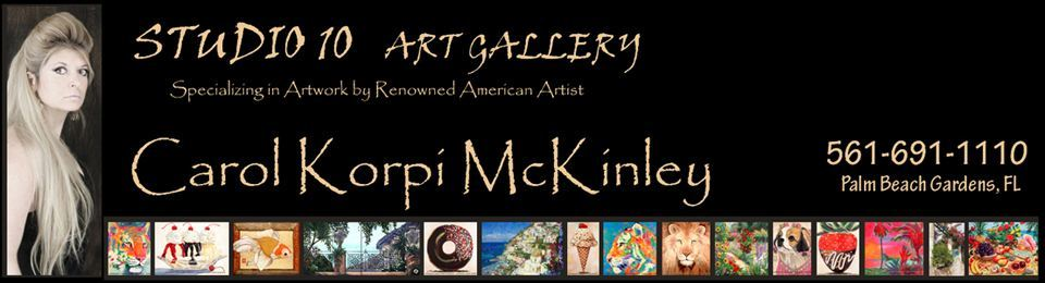 Carol Korpi McKinley -  Art, Gallery, Paintings, Abstract Art, Abstract Paintings, Landscapes, Landscape Paintings, Mixed Media, Photography, Abstracts, Artwork available at Studio Ten Gallery, Palm Beach Gardens, FL