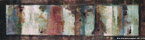 Abstract  #MSD-043,  Original Acrylic on Canvas: 18  x  68 inches   $2700;  Stretched and Gallery Wrapped Limited Edition Archival Print on Canvas: 18 x 68 inches   $1530.  This painting can hang horizontally or vertically.  Custom  sizes, colors, and commissions are also available.  For more information or to order, please visit our ABOUT page or call us at   561-691-1110.