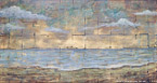 Sea on GL  #GSL-013,  Original Acrylic on Canvas: 36  x  68 inches   $3600;  Stretched and Gallery Wrapped Limited Edition Archival Print on Canvas: 36 x 68 inches   $1620.  Custom  sizes, colors, and commissions are also available.  For more information or to order, please visit our ABOUT page or call us at   561-691-1110.