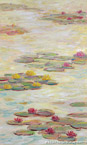 Water Lilies  #IMP-045,  Original Acrylic on Canvas: 36  x  60 inches   $3300;  Stretched and Gallery Wrapped Limited Edition Archival Print on Canvas: 36 x 60 inches   $1590.  Custom  sizes, colors, and commissions are also available.  For more information or to order, please visit our ABOUT page or call us at   561-691-1110.