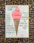 Ice Cream Cone  #JUN-021,  Original Acrylic on Canvas: 48  x  60 inches   $2100;  Stretched and Gallery Wrapped Limited Edition Archival Print on Canvas: 40 x 50 inches   $1560.  Custom  sizes, colors, and commissions are also available.  For more information or to order, please visit our ABOUT page or call us at   561-691-1110.