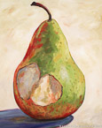Pear  #MSC-034,  Original Acrylic on Canvas: 48  x  60 inches   $4800;  Stretched and Gallery Wrapped Limited Edition Archival Print on Canvas: 40 x 50 inches   $1560.  Custom  sizes, colors, and commissions are also available.  For more information or to order, please visit our ABOUT page or call us at   561-691-1110.	Inv