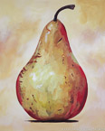 Pear  #MSC-038,  Original Acrylic on Canvas: 48  x  60 inches   $4800;  Stretched and Gallery Wrapped Limited Edition Archival Print on Canvas: 40 x 50 inches   $1560.  Custom  sizes, colors, and commissions are also available.  For more information or to order, please visit our ABOUT page or call us at   561-691-1110.