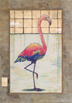 Flamingo  #ANF-080,  Original Acrylic on Canvas: 48  x  68 inches   $2925;  Stretched and Gallery Wrapped Limited Edition Archival Print on Canvas: 40 x 56 inches   $1590.  Custom  sizes, colors, and commissions are also available.  For more information or to order, please visit our ABOUT page or call us at   561-691-1110.