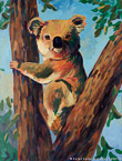Koala  #ANF-013,  Original Acrylic on Canvas: 30  x  40 inches   $5100;  Stretched and Gallery Wrapped Limited Edition Archival Print on Canvas: 40 x 56 inches   $1590.  Custom  sizes, colors, and commissions are also available.  For more information or to order, please visit our ABOUT page or call us at   561-691-1110.