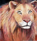 Lion  #BBB-018,  Original Acrylic on Canvas: 65  x  72 inches   $11700;  Stretched and Gallery Wrapped Limited Edition Archival Print on Canvas: 40 x 44 inches   $1530.  Custom  sizes, colors, and commissions are also available.  For more information or to order, please visit our ABOUT page or call us at   561-691-1110.