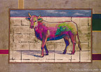 Red Cow  #ANF-082,  Original Acrylic on Canvas: 48  x  68 inches   $3900;  Stretched and Gallery Wrapped Limited Edition Archival Print on Canvas: 40 x 56 inches   $1590.  Custom  sizes, colors, and commissions are also available.  For more information or to order, please visit our ABOUT page or call us at   561-691-1110.