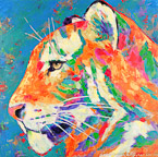 Tiger  #ANF-041,  Original Acrylic on Canvas: 48  x  48 inches   $9900;  Stretched and Gallery Wrapped Limited Edition Archival Print on Canvas: 40 x 40 inches   $1500.  Custom  sizes, colors, and commissions are also available.  For more information or to order, please visit our ABOUT page or call us at   561-691-1110.