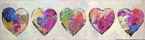 Hearts  #MSC-072,  Original Acrylic on Canvas: 18  x 68 inches   $2700-,  Sold;  Stretched and Gallery Wrapped Limited Edition Archival Print on Canvas: 18  x 68 inches     $1530-.  Custom   sizes, colors, and commissions are also available.  For more information or to order, please visit our  ABOUT  page or call us at 561-691-1110.