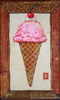 Ice Cream Come  #PPR-029,  Original Acrylic on Canvas: 30  x  60 inches   $1875;  Stretched and Gallery Wrapped Limited Edition Archival Print on Canvas: 36 x 72 inches   $1620.  Custom  sizes, colors, and commissions are also available.  For more information or to order, please visit our ABOUT page or call us at   561-691-1110.