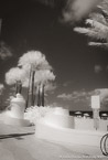 Tropical Beach, Fort Lauderdale #YNS-167.  Infrared Photograph,  Stretched and Gallery Wrapped, Limited Edition Archival Print on Canvas:  40 x 60 inches, $1590.  Custom Proportions and Sizes are Available.  For more information or to order please visit our ABOUT page or call us at 561-691-1110.