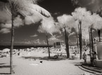 Tropical Beach, Fort Lauderdale #YNS-192.  Infrared Photograph,  Stretched and Gallery Wrapped, Limited Edition Archival Print on Canvas:  56 x 40 inches, $1590.  Custom Proportions and Sizes are Available.  For more information or to order please visit our ABOUT page or call us at 561-691-1110.