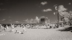 Tropical Beach, Fort Lauderdale #YNS-202.  Infrared Photograph,  Stretched and Gallery Wrapped, Limited Edition Archival Print on Canvas:  68 x 40 inches, $1620.  Custom Proportions and Sizes are Available.  For more information or to order please visit our ABOUT page or call us at 561-691-1110.