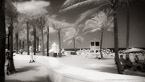 Tropical Beach, Fort Lauderdale #YNS-046.  Infrared Photograph,  Stretched and Gallery Wrapped, Limited Edition Archival Print on Canvas:  72 x 40 inches, $1620.  Custom Proportions and Sizes are Available.  For more information or to order please visit our ABOUT page or call us at 561-691-1110.