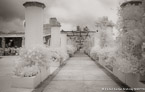 Garden Walkway, Ravello Italy #YNG-852.  Infrared Photograph,  Stretched and Gallery Wrapped, Limited Edition Archival Print on Canvas:  60 x 40 inches, $1590.  Custom Proportions and Sizes are Available.  For more information or to order please visit our ABOUT page or call us at 561-691-1110.