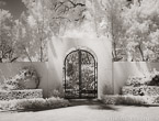 Tropical Gate, Palm Beach #YNG-037.  Infrared Photograph,  Stretched and Gallery Wrapped, Limited Edition Archival Print on Canvas:  56 x 40 inches, $1590.  Custom Proportions and Sizes are Available.  For more information or to order please visit our ABOUT page or call us at 561-691-1110.