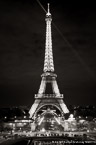 Eiffel Tower, Paris France #YNL-788.  Black-White Photograph,  Stretched and Gallery Wrapped, Limited Edition Archival Print on Canvas:  40 x 60 inches, $1590.  Custom Proportions and Sizes are Available.  For more information or to order please visit our ABOUT page or call us at 561-691-1110.