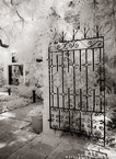 Gate , Palm Beach #YNL-223.  Infrared Photograph,  Stretched and Gallery Wrapped, Limited Edition Archival Print on Canvas:  40 x 60 inches, $1590.  Custom Proportions and Sizes are Available.  For more information or to order please visit our ABOUT page or call us at 561-691-1110.