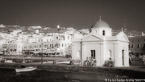 Marina , Mykonos Greece #YNL-529.  Infrared Photograph,  Stretched and Gallery Wrapped, Limited Edition Archival Print on Canvas:  72 x 40 inches, $1620.  Custom Proportions and Sizes are Available.  For more information or to order please visit our ABOUT page or call us at 561-691-1110.