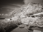 Beach , Positano Italy #YNL-890.  Infrared Photograph,  Stretched and Gallery Wrapped, Limited Edition Archival Print on Canvas:  56 x 40 inches, $1590.  Custom Proportions and Sizes are Available.  For more information or to order please visit our ABOUT page or call us at 561-691-1110.