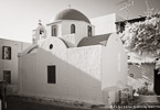 Church , Mykonos Greece #YNL-537.  Infrared Photograph,  Stretched and Gallery Wrapped, Limited Edition Archival Print on Canvas:  60 x 40 inches, $1590.  Custom Proportions and Sizes are Available.  For more information or to order please visit our ABOUT page or call us at 561-691-1110.